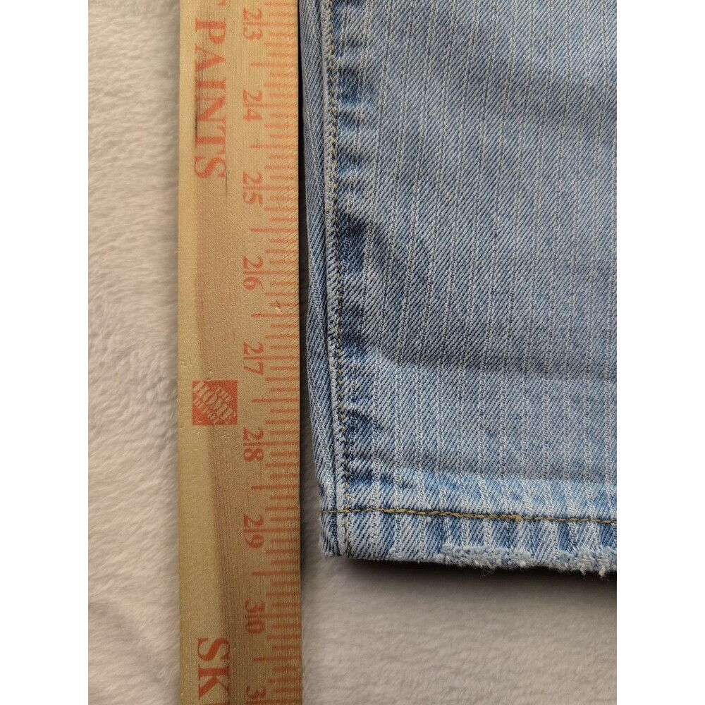 Levis Premium 501 '81 Pin striped Light Wash Tapered Leg Jeans Women's Sz 25x31 - Picture 4 of 16